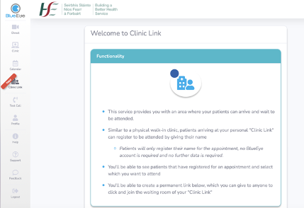 ClinicLink-homepage HSE Support - Healthcare Professional Guide | RedZinc Services