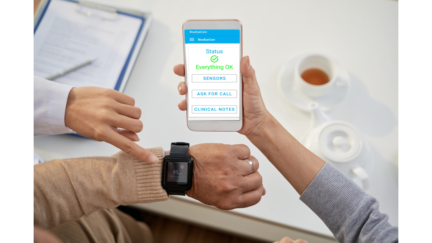 BlueEye-Care-app-with-patient Virtual Ward Community Care | RedZinc Services